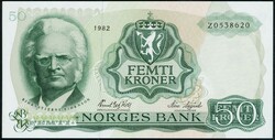 50 kr 1982 Z.0538620 erstatningsseddel Getz Wold / Sagård, PMG 64 ...
