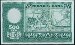 500 kr 1971 A.4061094, Wold og Ødegaard, kv. 1. To markerte bretter, ...