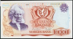 1000 kr 1987 E 3944128, kvalitet 0/01