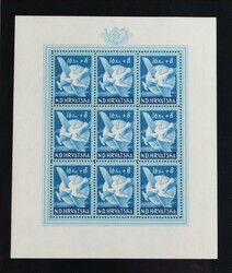KROATIA. Delsamling 1941-45, rotete oppsatt. Samling samt plansjer. ...