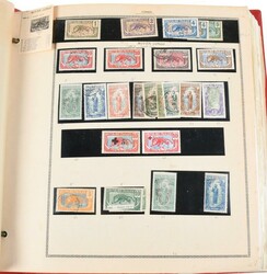 KONGO. Tykt album med velfylt samling o/*/**. Mange merker og ...