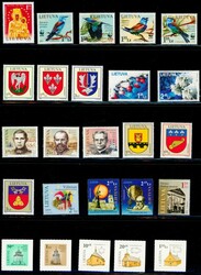 Meget fyldig samling 1990-2017 på plansjer i Vario-album, med ...