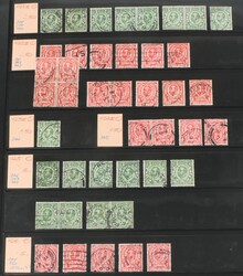 Samling fra de første KE VII-utgavene til rundt SG 524, mest ...