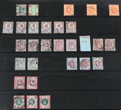 Samling fra de første KE VII-utgavene til rundt SG 524, mest ...