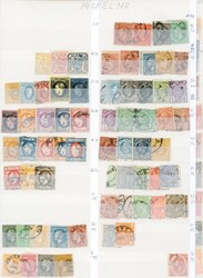 ROMANIA. En samling til 1977 i en innstikksbok, godt belagt til 1930, ...