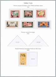 TANNU-TUVA. Samling ca. 125 merker, inkl. MI. 15-34 *, og ikke minst ...