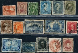 CANADA. Overveiende stemplet samling til 1988 i illustrert ...