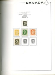 CANADA. Overveiende stemplet samling til 1988 i illustrert ...