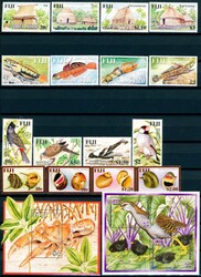 FIJI. Grunnsamling fra eldre til rundt 1990, blandet stpl. og ustpl. ...