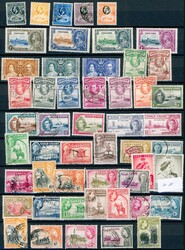 GOLD COAST. En samling på to sider, 1/-, 2/- og 19/- 1898 er fiskalt ...