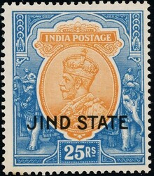 INDIA - JIND STATE 103. 25 R 1929 (£ 375)