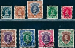 INDIA - JIND 127-135. 1941-serien til 15 R. (£ 825)