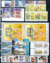 TUVALU. Flott samling 1978/2002 i to fulle innstikkbøker (det nyeste ...