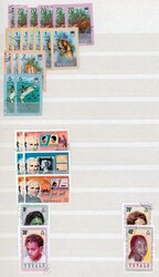 TUVALU. Flott samling 1978/2002 i fem innstikkbøker inkl. tjeneste. ...