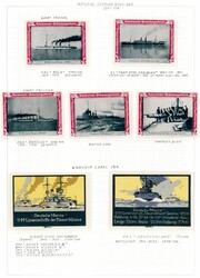 SKIP. Samling med skipsrelaterte merkater fra mange land på ...