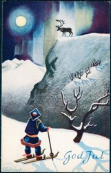 KJELL AUKRUST. Same ser på reinsdyr i måneskinn (J.H.K. Serie ...