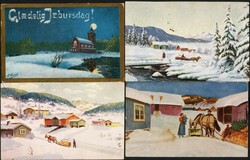 Parti med 565 kort, derav ca. 3/4 i småformat, oppsatt i skoeske, ...