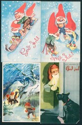 Parti 600 NISSEKORT, derav drøyt 40 småformat, men også mange ...