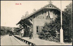 AASTA ST. Flott nærbilde (Alfarheim Boghandel No. 5). Poststpl. SL ...