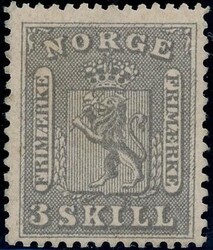 7. Fargefriskt, hengslet merke som er noe skjevt ned (5000)