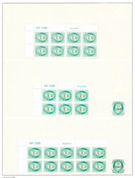 1288B. Ti stk. 6-/10-blokker ** med alle marginaldatoer av 50 øre ...