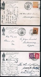 POLKORT "MAUD" OVER POLHAVET. Ni stk. polkort befordret med Maud. Tre ...