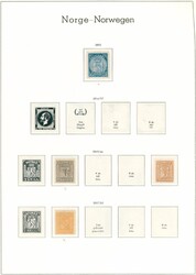 1/856. Lettbrukt Leuchtturm album/kassett/ark med lommer med veldig ...