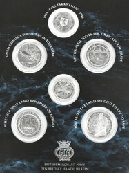 GIBRALTAR. KRIGSSEILERNE. Sett med fire 1/2 Crown 2016 med ...