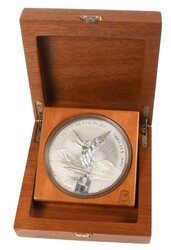 MEXICO. 1 kilo Libertad 2004 sølv 999. Diameter 11 cm. Eksklusivt ...