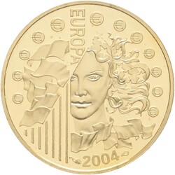 FRANKRIKE. 10 euro 2004. Kvalitet proof, 8,45 gram .920 gull. KM-1392
