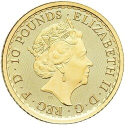 STORBRITANNIA. £10 2023 i .999 gull. Britannia. Kvalitet proof, vekt ...