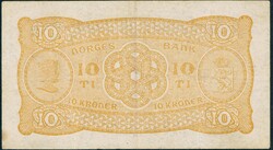 10 kr 1914 E.2346110. H.V. Hansen. Kvalitet 1, flekker. NP 22A. ...