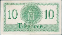 10 kr 1944 X 410769, London. Kvalitet 1. NP 113