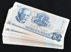 10 kr 1984 CG x 100 i rekkefølge, nr 5560401 til 5560500. ...