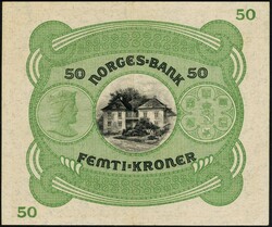 50 kr 1939 B.6964280, Meldahl Nielsen, kvalitet 1+/01. NP 32C
