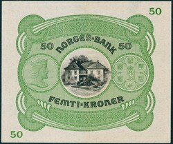 50 kr 1942, S/N C.5358040, Meldahl Nielsen, kvalitet 01. NP 32C