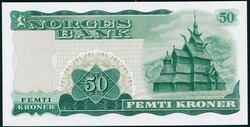 50 kr 1967 X.1914185 erstatningsseddel Brofoss / Petersen, kvalitet ...