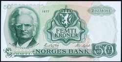 50 kr 1977 Z 0238361, erstatningsseddel/replacement note. Kvalitet 0. ...