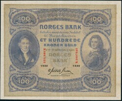 100 kr 1935 B.0997522. Kvalitet 1+. NP 42B