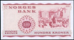 100 kr 1970 Z 1288377 (1-million) erstatningsseddel/replacement note. ...