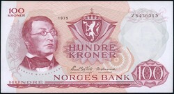 100 kr 1975 Z 5436313 (5-million) erstatningsseddel/replacement note. ...