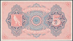 ISLAND. 5 kr 1920, blankett med en signatur. Kvalitet 0. Sieg 19