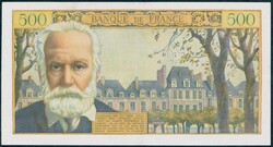 FRANCE. 500 nouveaux francs 30.10.1958. Fine condition, two pinholes. ...