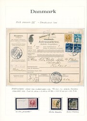 52-59. 8 albumsider, inkl. forsendelser til Paraguay (10 øre), China ...