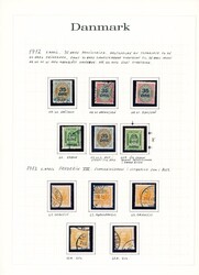 60-66. Parti på 8 albumsider, inkl. gode platefeil og brev!