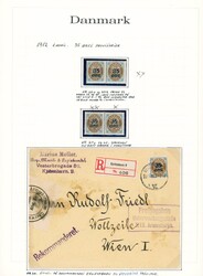 60-66. Parti på 8 albumsider, inkl. gode platefeil og brev!