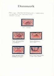 81. 5 kr 1915 inkl. alle fire platefeilene x, y, z og w