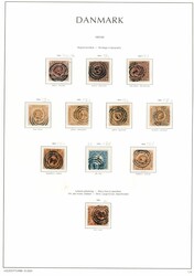 Samling 1851/2016 i to LT SF-album. Starter med 38 skillinger og 54 ...