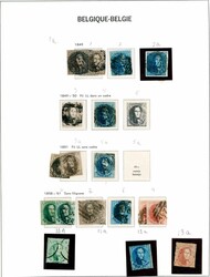 1/894. Lettbrukt Davo-album/ark med lommer med mest rundstemplet ...