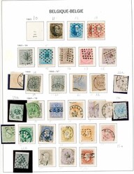 1/894. Lettbrukt Davo-album/ark med lommer med mest rundstemplet ...